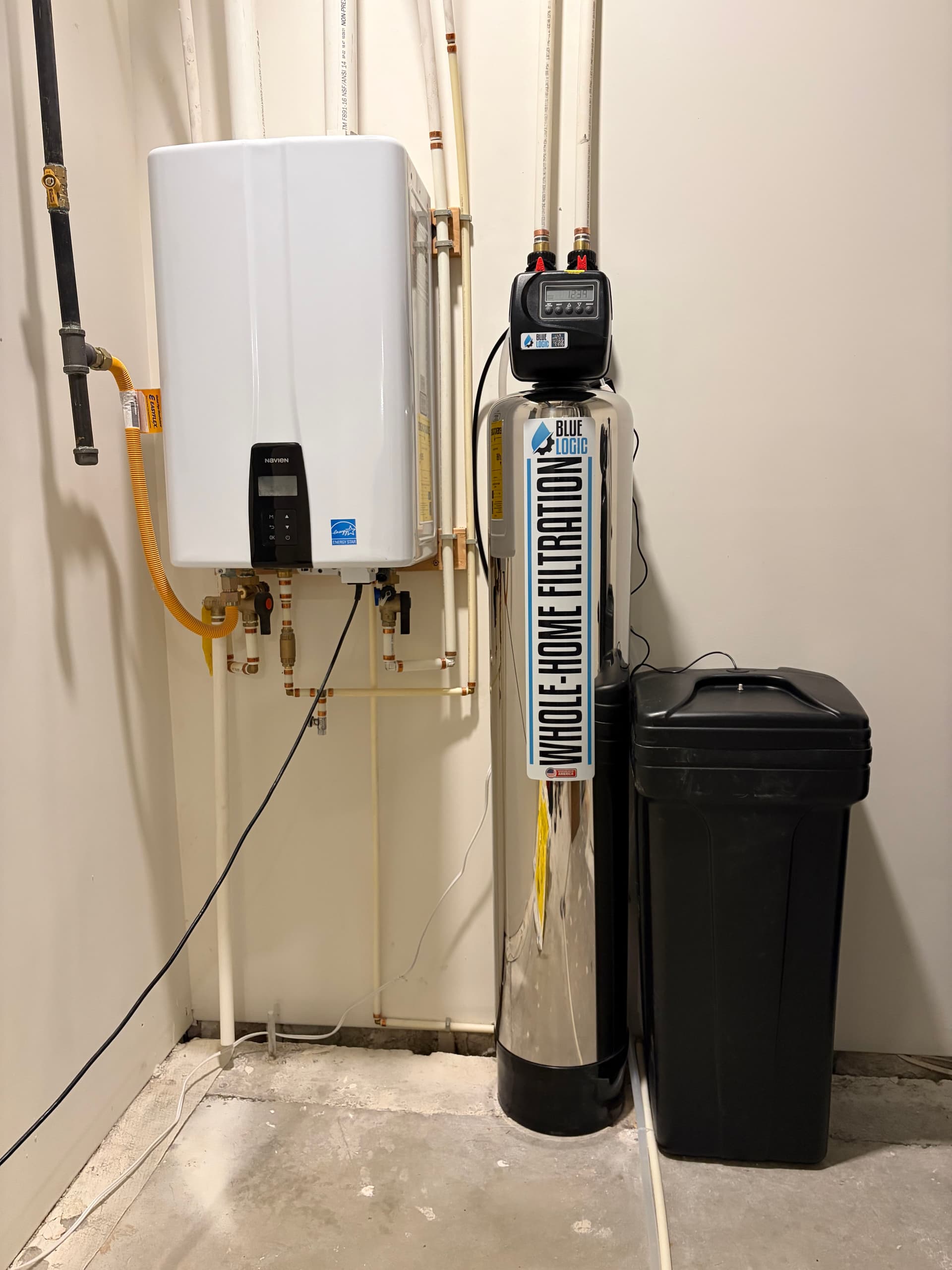 Blue Logic Whole-Home Water Filtration System Install image